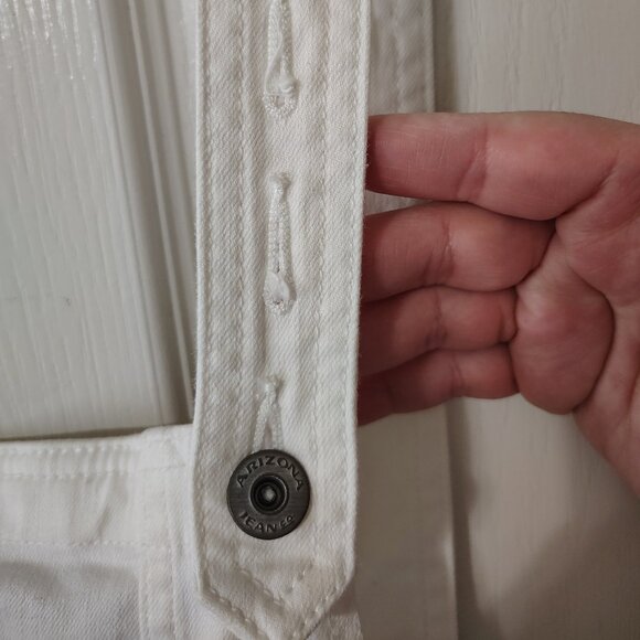 Arizona Jean's White Ripped Overalls XL - Picture 4 of 10